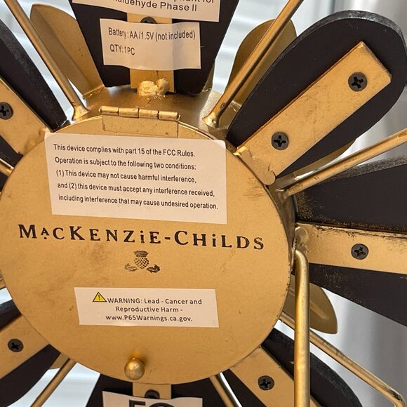 MacKenzie-Childs Blooming Desk / Mantle Clock-NEW - Picture 15 of 16